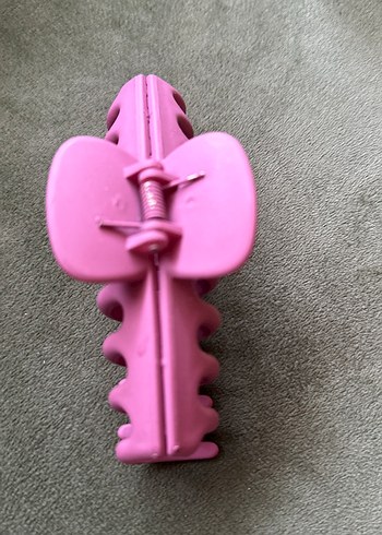 Diğer Pembe Elastik Plastik Saç Tokası