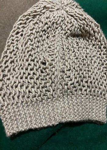 Kadın Gri Örgü Bere - Görsel 2