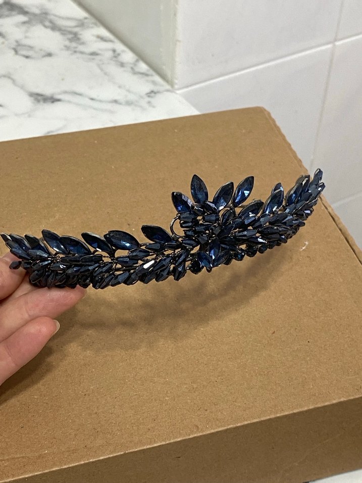 Lacivert gelin tacı - Görsel 2