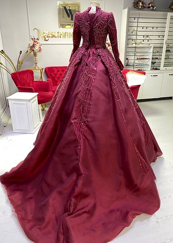 Bordo komple dantel kınalık - Görsel 4