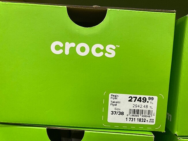Orijinal crocs terlik