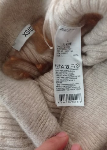 Gri Örgü Midi Hamile Etek - Görsel 5