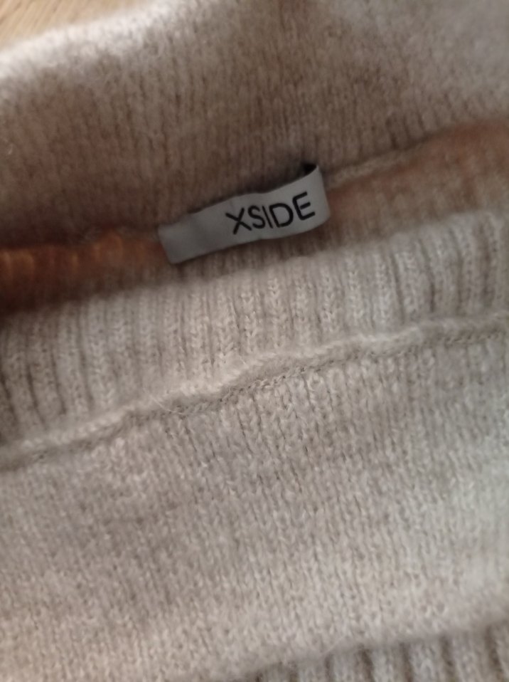 Gri Örgü Midi Hamile Etek - Görsel 3