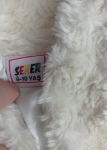 Kız Çocuk Beyaz Kürklü Bolero - Görsel 3