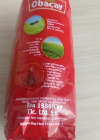 Obaçay Karadeniz Siyah Çayı 500g - Görsel 3