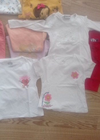 Kız Çocuk Baskılı Beyaz Kısa Kollu Tişört - Görsel 2