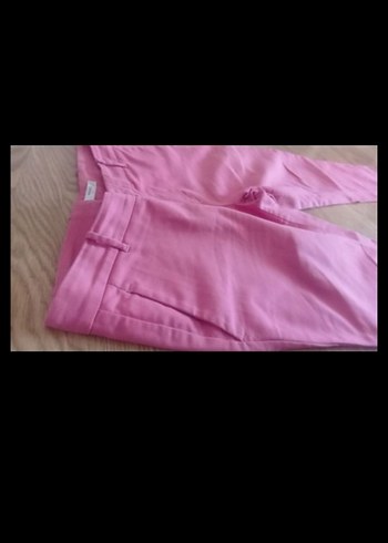 Mango Pembe Midi Kadın Kumaş Pantolon - Görsel 2