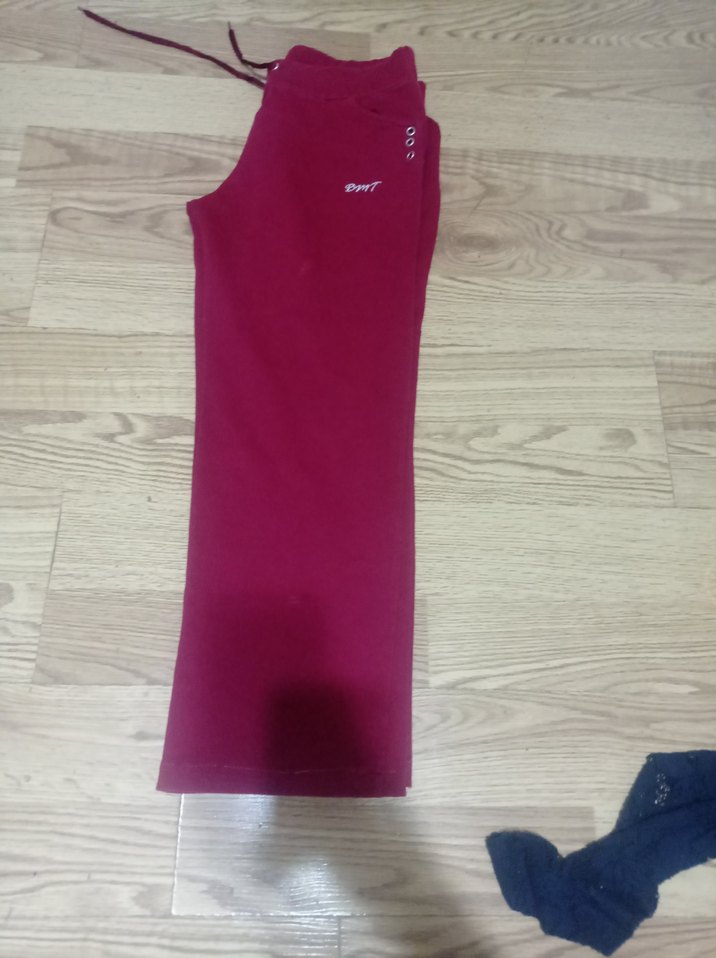 Bordo Salaş Kadın Eşofman Altı - Görsel 3