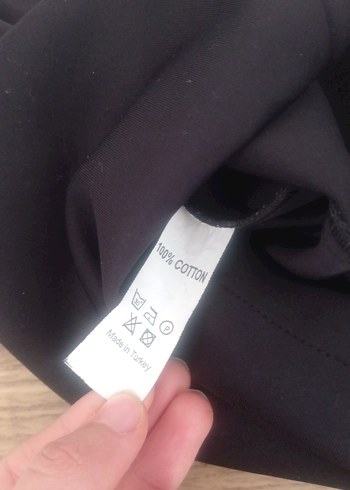 Uzun Kollu Siyah V Yaka Kadın Kalem Elbise - Görsel 5