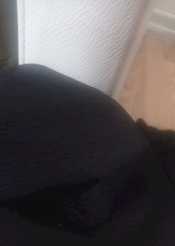 Siyah Kadın Rahat Kesim Midi Pantolon - Görsel 7