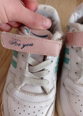 Pembe Baskılı Bağcıklı Kız Çocuk Spor Ayakkabı - Görsel 6