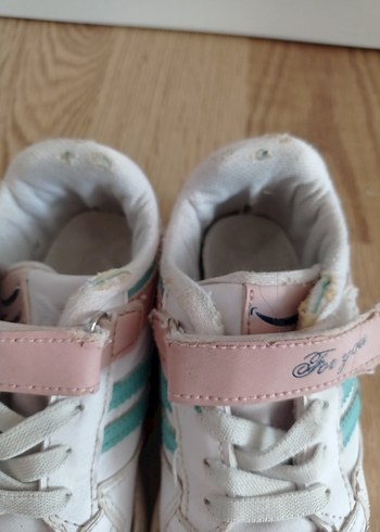 Pembe Baskılı Bağcıklı Kız Çocuk Spor Ayakkabı - Görsel 5