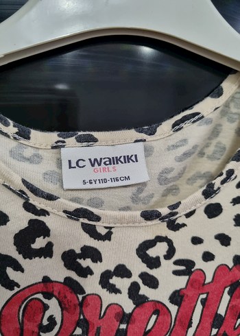 Kız Çocuk Leopar Desenli Uzun Kollu Elbise - Görsel 2