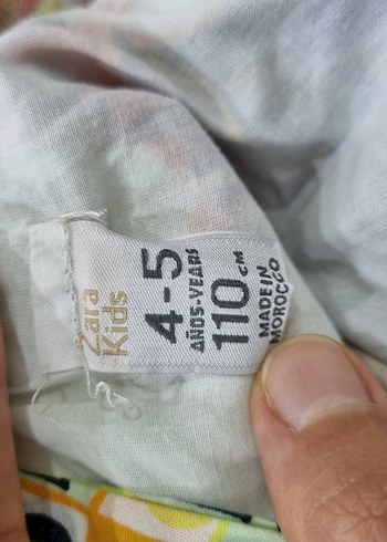 Renkli Desenli kız çocuk elbise - Görsel 2