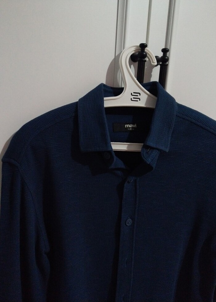 Mavi erkek gömlek - Görsel 2