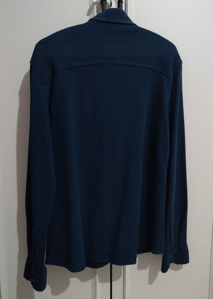 Mavi erkek gömlek - Görsel 3