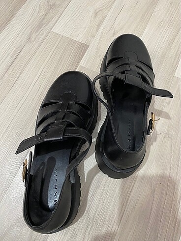 Marjin Siyah loafer ayakkabı