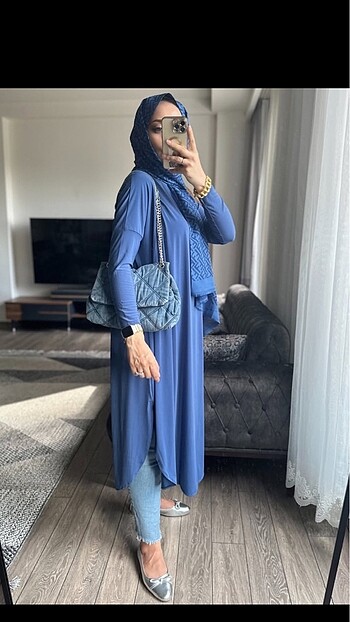 Mavi Standart Beden Tunik