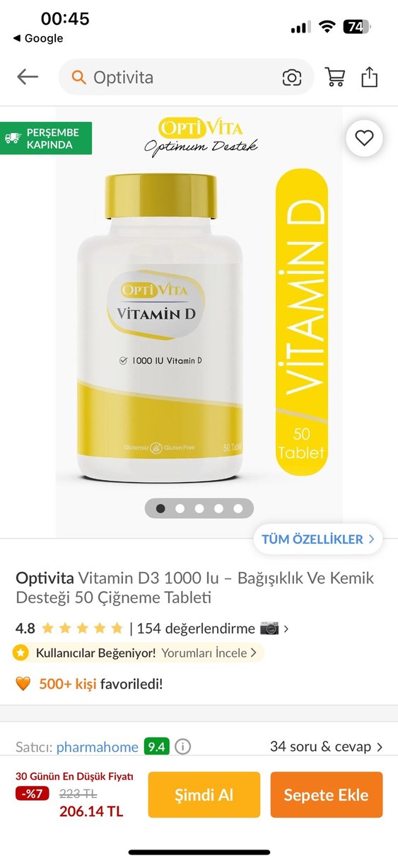 OptiMed Vitamin D3 - Görsel 3