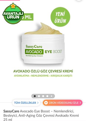Diğer GÖZ ÇEVRESİ BAKIM KREMİ
