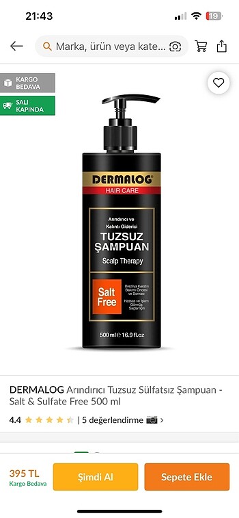 Diğer TUZSUZ ŞAMPUAN