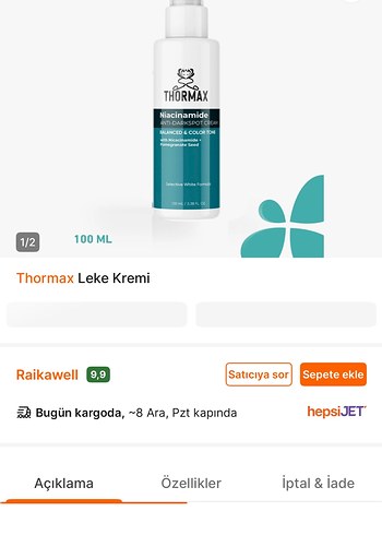 Leke Karşıtı Krem - Görsel 2