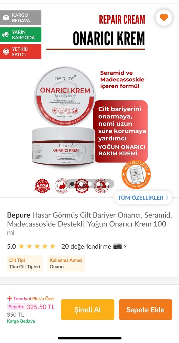 Bariyer Onarıcı Krem - Görsel 2
