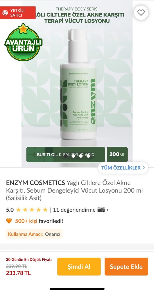 Sivilce Karşıtı Vücut Losyonu - Görsel 2