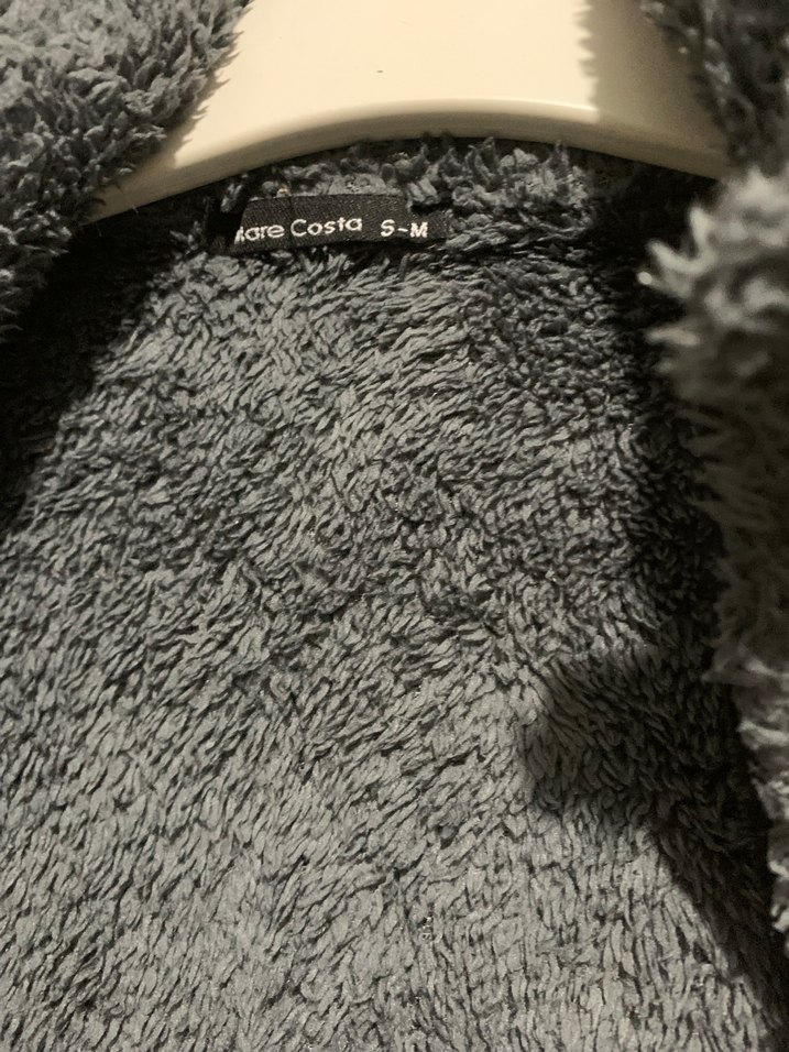 Gri Peluş Kadın Ceket - Görsel 2