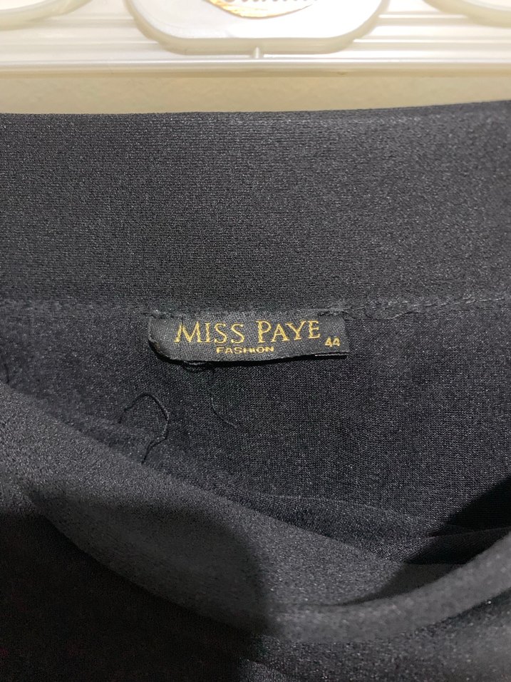 Kadın Siyah Uzun kalem etek - Görsel 2