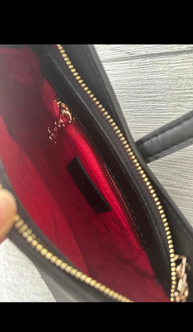 Saint Laurent Siyah Deri El Çantası — görsel 3/6