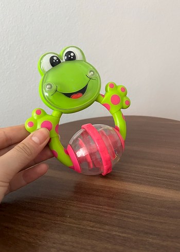 Renkli Kurbağa Diş Kaşıyıcı ve Çıngırak - Görsel 2