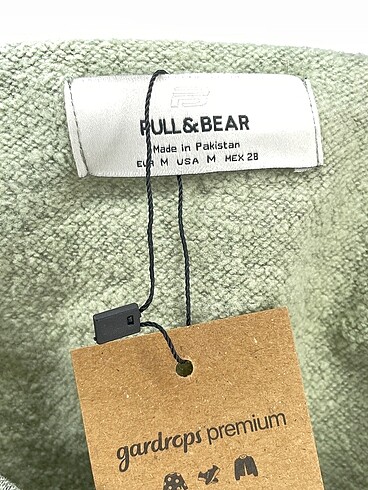 m Beden yeşil Renk Pull and Bear Sweatshirt %70 İndirimli.