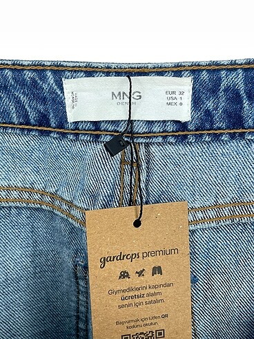 32 Beden mavi Renk Mango Jean / Kot %70 İndirimli.
