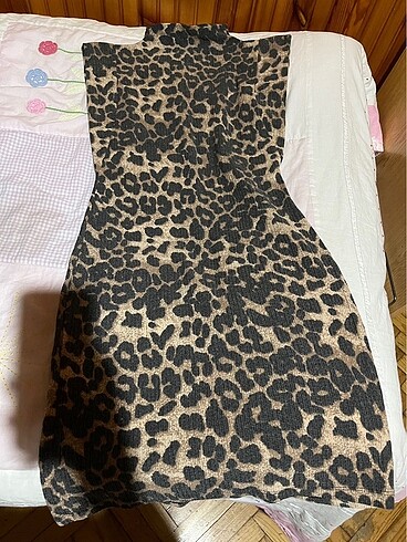 Diğer Leopar kısa elbise #elbise