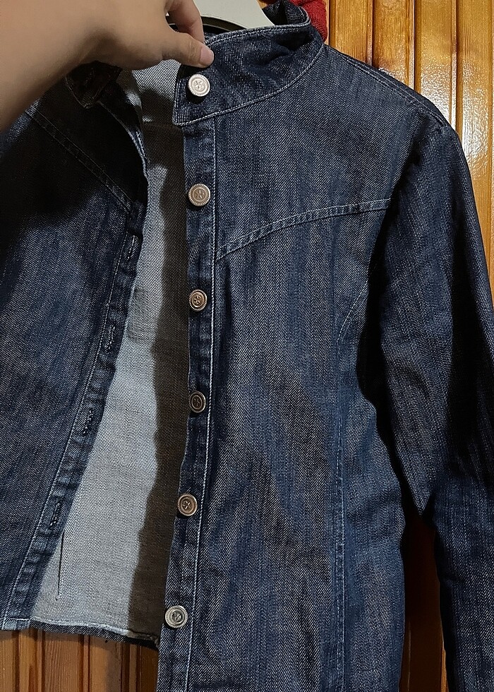 Mavi kot ceket - Görsel 3