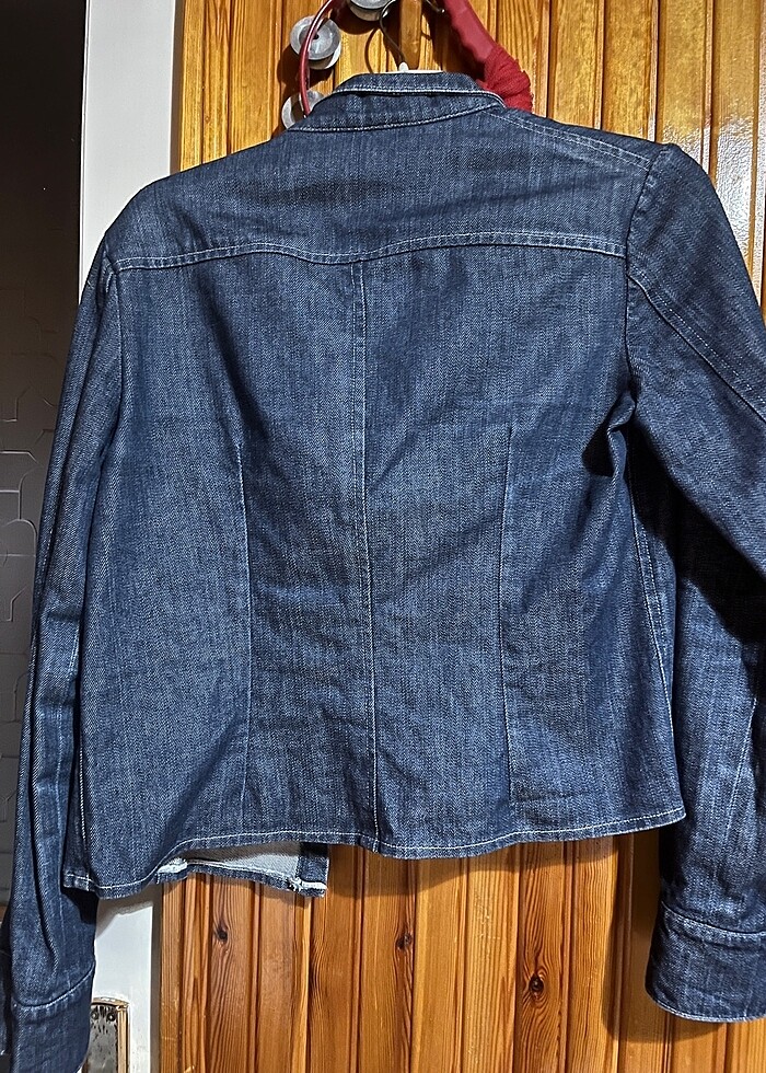 Mavi kot ceket - Görsel 4