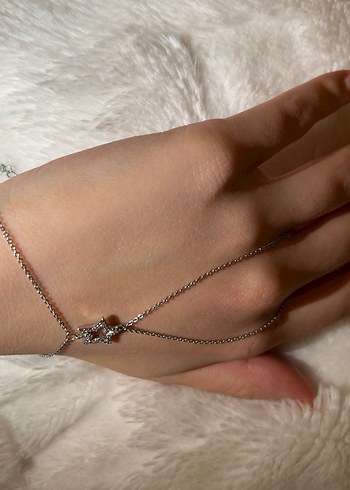 Yıldız Detaylı Minimalist Kadın El Zinciri - Görsel 3