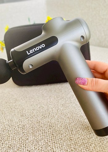 Beden Renk Lenovo Gri Masaj Tabancası ve Aparat Seti