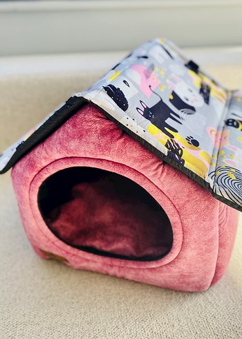 Kedi Köpek Lüx Yatağı Yuva Evi Klübesi - Görsel 5