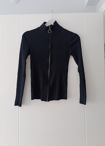 STRADİVARİUS SİYAH TRİKO HIRKA  - Görsel 2