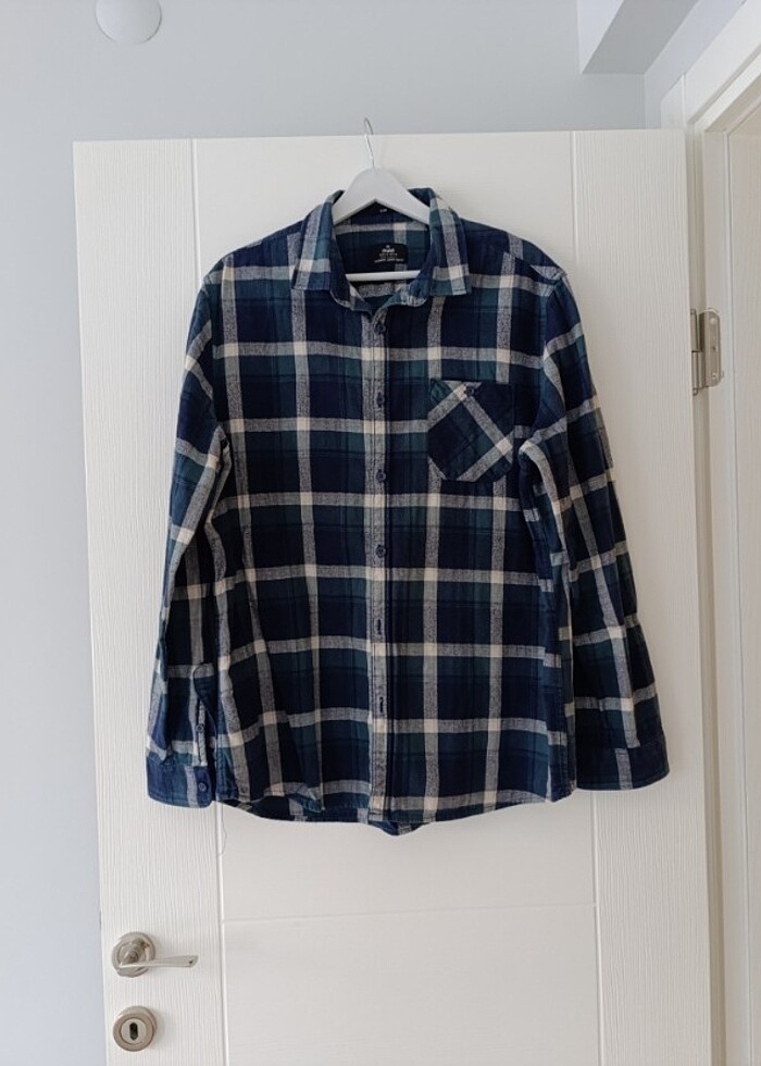 MAVİ JEANS KIŞLIK ERKEK GÖMLEK  - Görsel 4