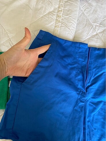 Keten şort - Görsel 2