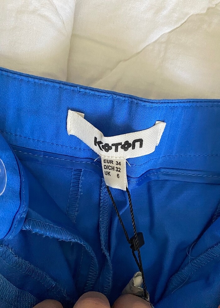 Keten şort - Görsel 4