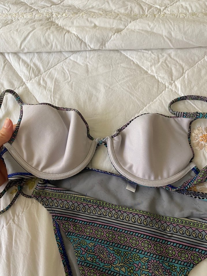 Boncuk Detaylı Bohem Çok Renkli Bikini - Görsel 2