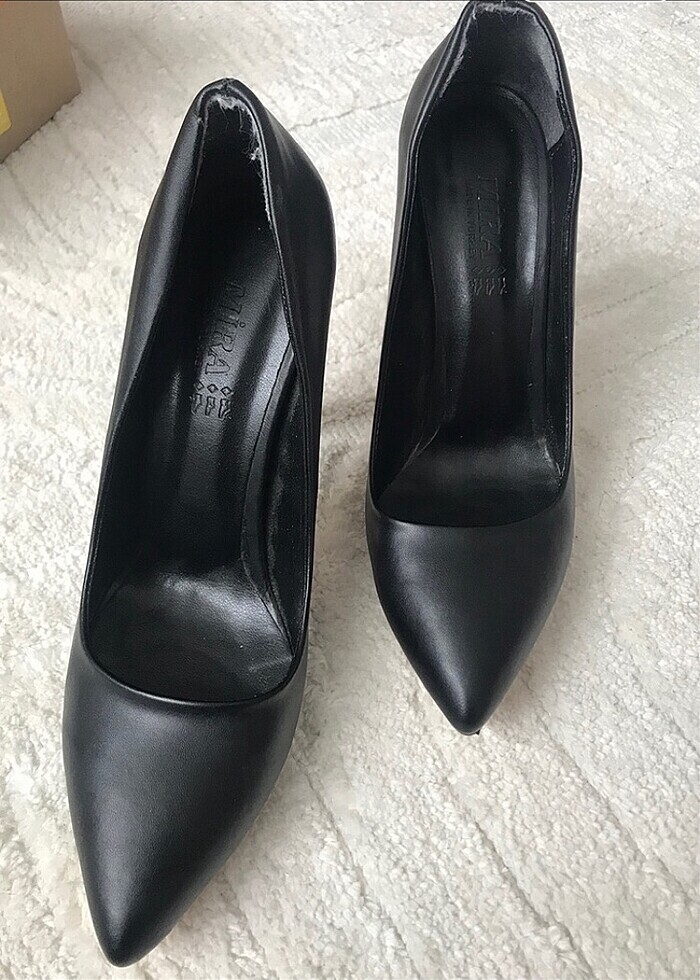 Siyah topuklu ayakkabı - Görsel 5