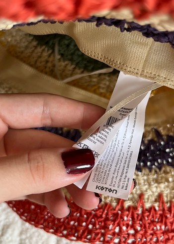  Beden Koton marka Renkli Örgü Bohem Kadın Şapka