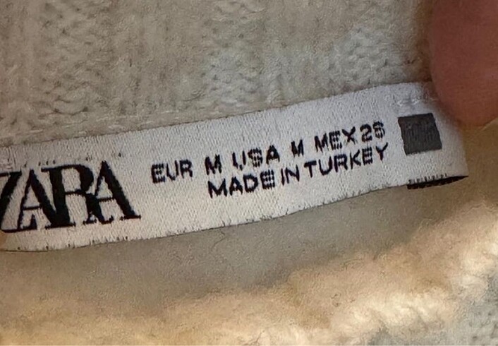 m Beden Zara içi polarlı sweatshirt