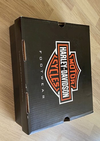 Harley Davidson Siyah Deri Biker Bot - Görsel 4