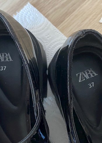 37 Beden siyah Renk Zara Tokalı Siyah Platform Topuklu Gotik Ayakkabılar
